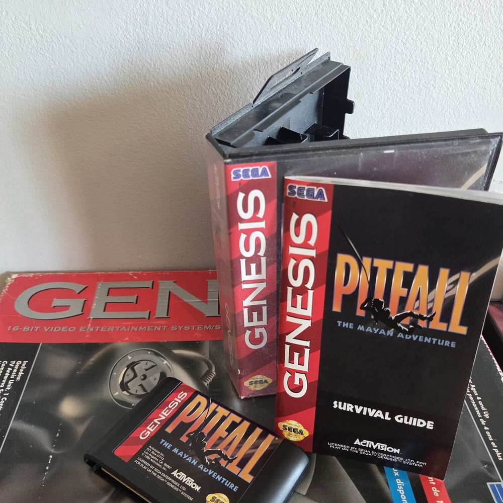 Authentic SEGA Genesis Pitfall The Mayan Adventure CIB 1994 Activision